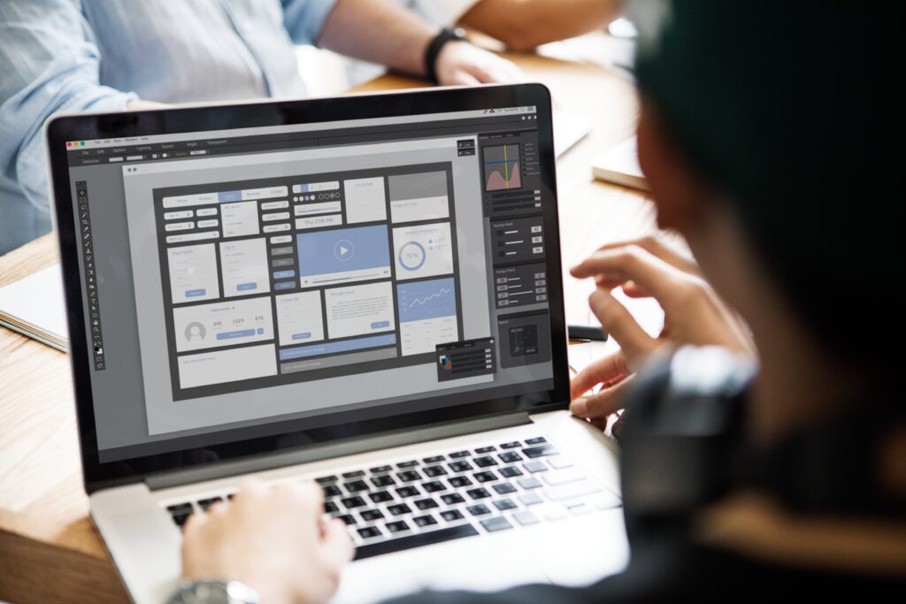 a sleek, modern office workspace filled with high-tech computer monitors displaying a vibrant wordpress dashboard, highlighting settings for permalinks, user roles, and brand identity, illuminated by focused led lighting that enhances the professional atmosphere.