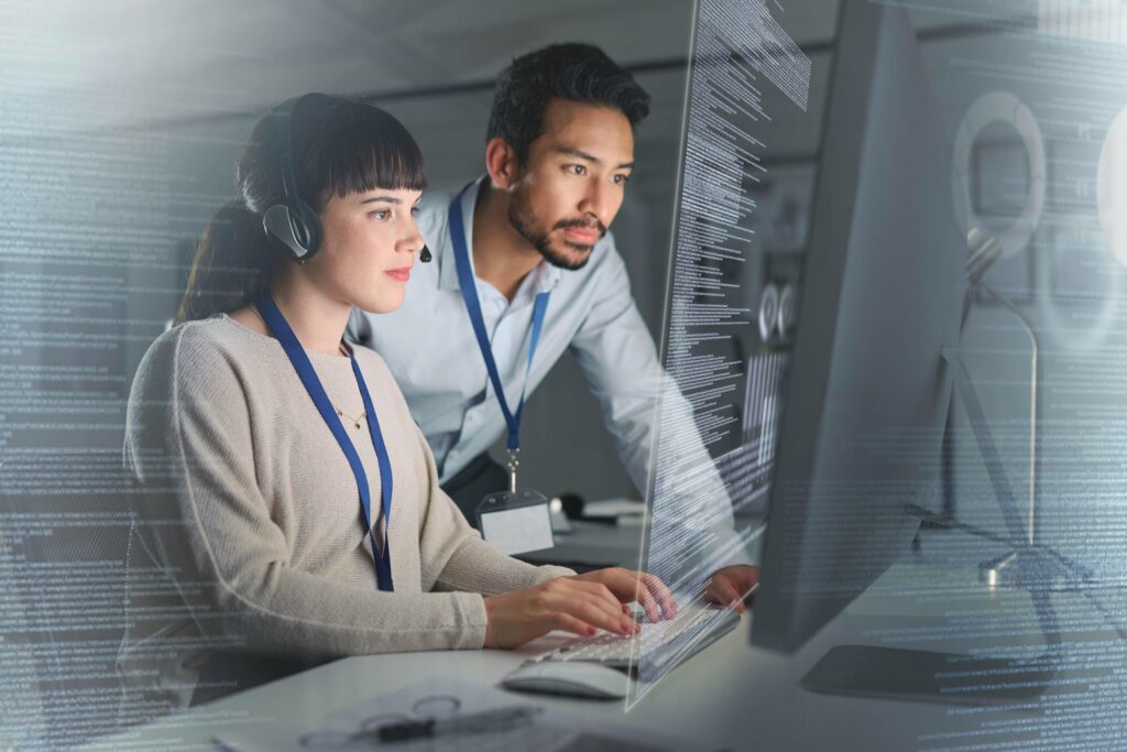 Online customer support specialists