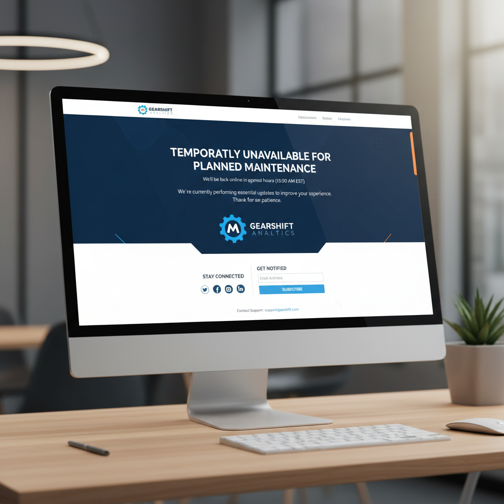WordPress Mainteance Mode Page Design