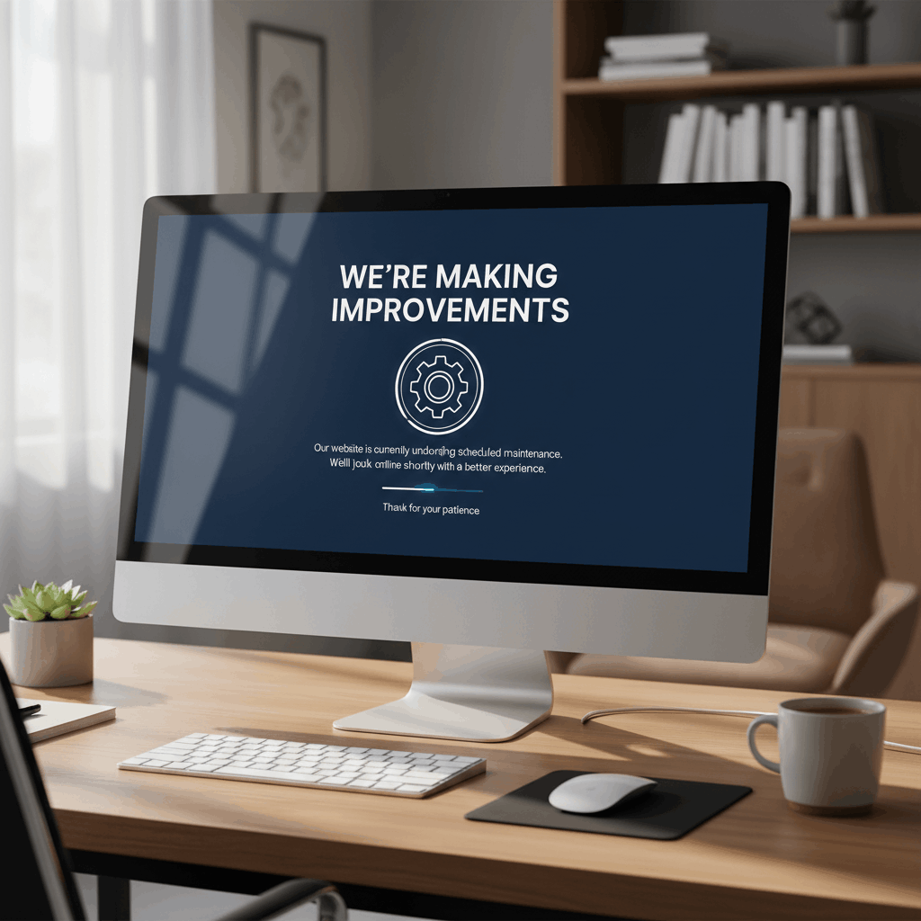 WordPress Maintenance mode page
